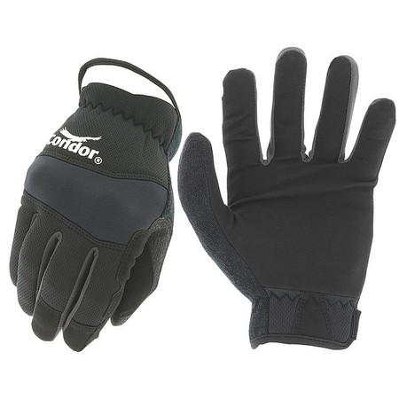 CONDOR Mechanics Gloves, XL, Black, Polyester 493V20