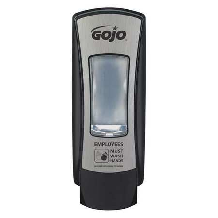 Gojo ADX-12 1250mL Dispenser, Push-Style, Chrome/Black 8888-06-EMPWSH