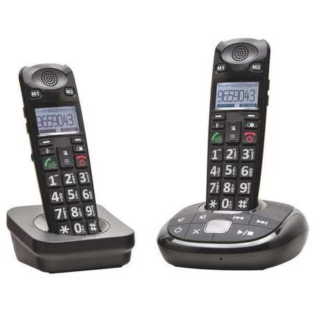 Clearsounds Telephone, Black, 2 Handsets CS-A700BUN