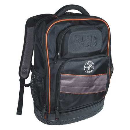 Klein Tools Tradesman Pro™ Laptop Backpack / Tool Bag, 25 Pockets, Black Nylon 55456BPL
