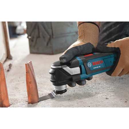 Bosch Oscillating Tool Kit, 120 V AC, Corded, 3  Degrees Oscillation Angle, Starlock Plus Series GOP40-30C