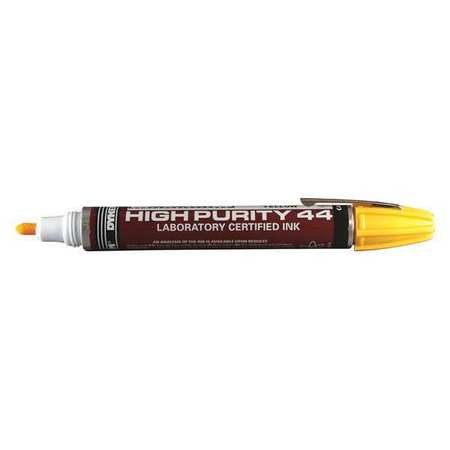 Dykem Industrial Marker, Medium Tip, Yellow Color Family, Ink 44916