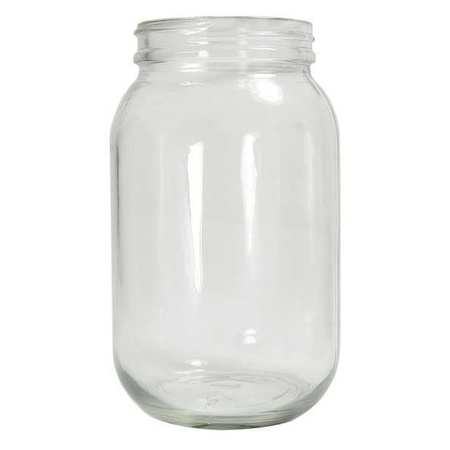 Qorpak Jar, Translucent, 32 oz, Glass, 180mm H, PK12 261438