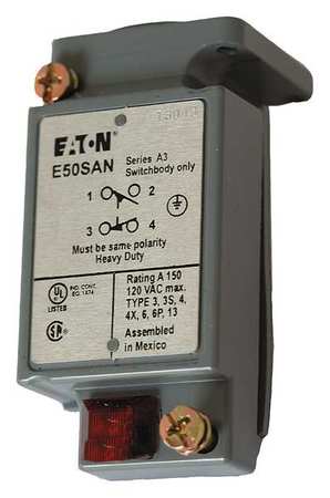 EATON 1NC/1NO Limit Switch Body Nema 1, 2, 4, 6, 6P, 12, 13 E50SAN