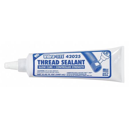 VIBRA-TITE Thread Sealant Tube, White, Liquid 42025
