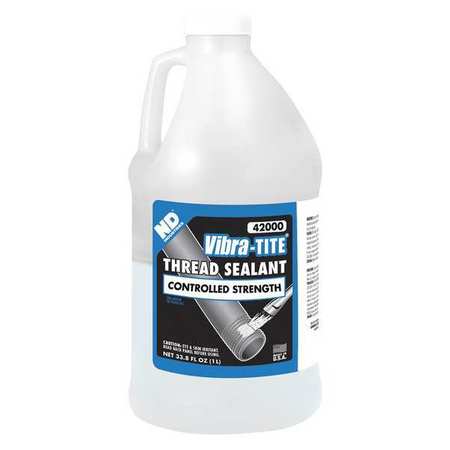 VIBRA-TITE Thread Sealant 33.8 fl oz, Bottle, White, Liquid 42000