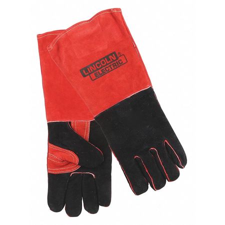 Lincoln Electric MIG/Stick Welding Gloves, Cowhide Palm, L, PR KH643
