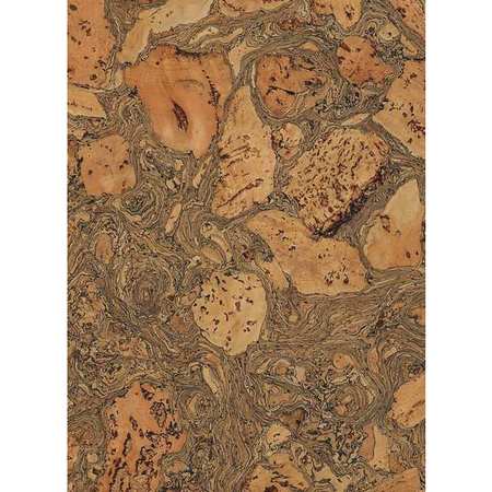 ZORO SELECT Wall Tile, Corkstone, 24 in. L, PK5 Wlaco-cor306013