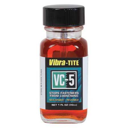 VIBRA-TITE Reusable Threadlocker, VIBRA-TITE VC-5, Red, High Strength, Liquid, 30 mL Bottle 21830