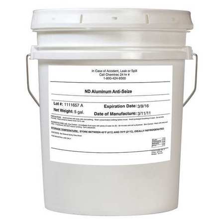 VIBRA-TITE Anti Seize Compound, Bucket, 5 gal., Silver 90705