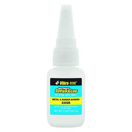 VIBRA-TITE Instant Adhesive, 330 Series, Clear, 1 oz, Bottle 33028