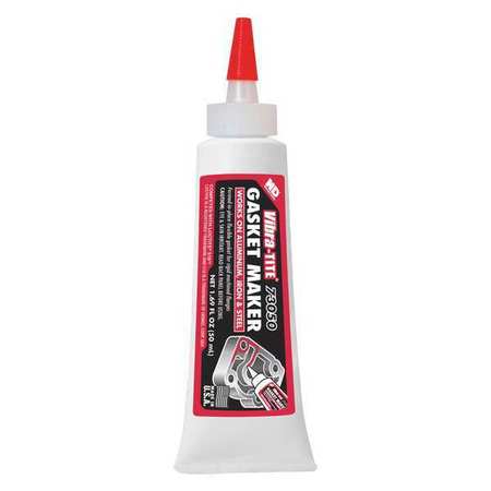 Vibra-Tite Anaerobic Gasket Sealant, 250 mL, 300 mL, 50 mL, Red, Temp Range 300 °F 73050