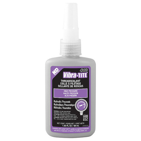 Vibra-Tite Pipe Thread Sealant Bottle, 440, Purple, Liquid 44050