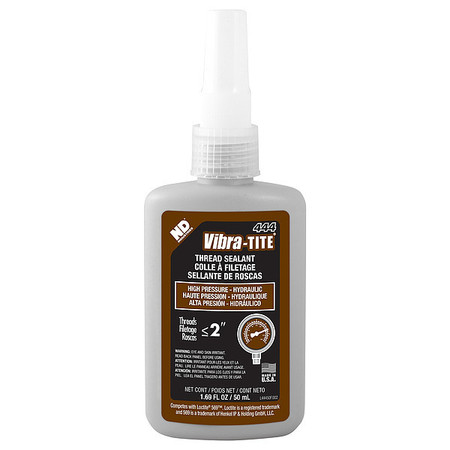 VIBRA-TITE Thread Sealant 1.7 fl oz, Bottle, Brown, Liquid 44450