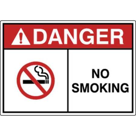 ZORO SELECT Label, Safety, Danger No Smoking, PK5 HWL-535-780-5PK