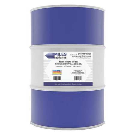 MILES LUBRICANTS 55 gal Gear Oil Drum 150 ISO Viscosity, 90W SAE, Amber M00600301