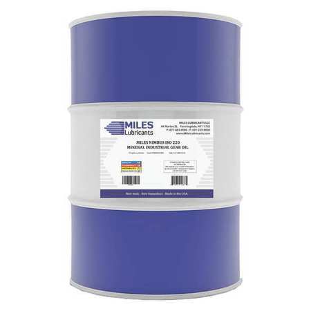MILES LUBRICANTS 55 gal Gear Oil Drum 220 ISO Viscosity, 90W SAE, Amber M00600401