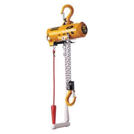 HARRINGTON Air Chain Hoist, Pendant, 500 lb., 10 ft. TCE250P-IIC-10