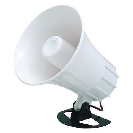 Speco Technologies Weatherproof Alarm Siren, 5-1/4"H, White SA5P