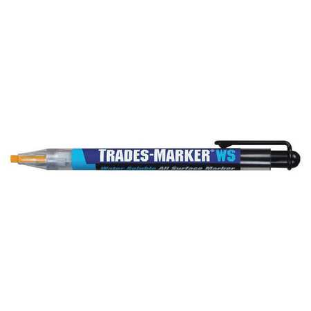 MARKAL Industrial Marker, Medium Tip, Yellow Color Family, Wax 096171