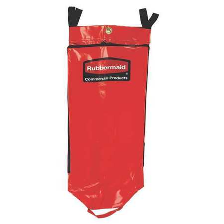 Rubbermaid Commercial Vinyl Recycling Cart Bag Red 1966882