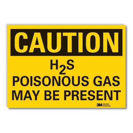 LYLE Caution Sign, 10 in H, 14 in W, Horizontal Rectangle, English, LCU3-0347-RD_14x10 LCU3-0347-RD_14x10
