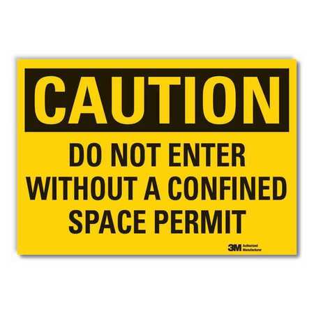 LYLE Caution Sign, 5 in. H, Vinyl, Do Not Enter LCU3-0397-RD_7x5