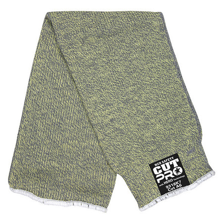 MCR SAFETY Cut-Resistant Sleeve: ANSI/ISEA Cut Level A6, 18 in Length, Green, Knit Cuff 9318K7
