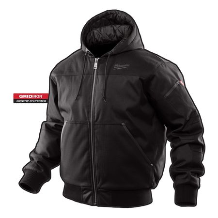 Milwaukee Tool Men's Black Polyester Hooded Jacket size L 252B-L