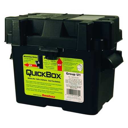 Quickcable Battery Box, Black, 10-63/64" Lx7-39/64" W 120170-360-001