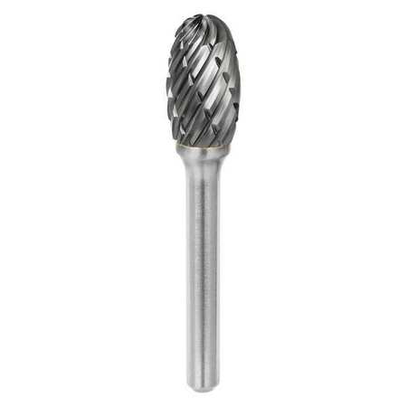 Carbide Bur,Double Cut,7/8in Cut L,SE5