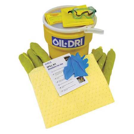 OIL-DRI Spill Kit, Universal, Yellow L91310