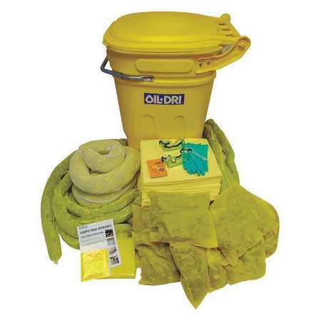 OIL-DRI Spill Kit, Universal, Yellow L90495