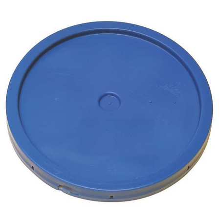 ZORO SELECT Plastic Pail Lid, Blue, Tear tab, 1-3/16inH ROP2100CVR-TT-BL