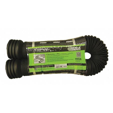 Bend-A-Drain 4" x 12 ft. Non-Threaded HDPE Perforated Flexible Pipe 330112