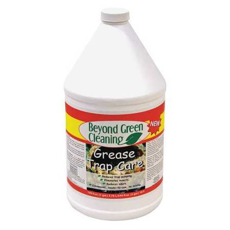 BEYOND GREEN CLEANING Grease Trap Treatment, 1 Gal Jug, Liquid, Colorless, 4 PK 9300-002