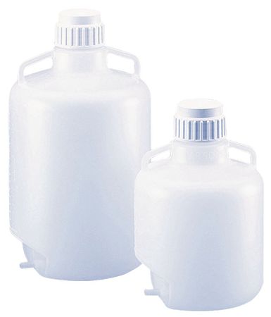 LAB SAFETY SUPPLY Carboy, Tubulation, 5.28 gal., PP 49H040