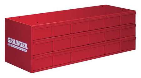 Durham Mfg Drawer Bin Cabinet with Steel, 33 3/4 in W x 11 in H x 11 3/4 in D 005-17-S1157