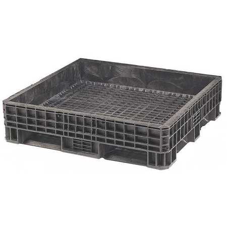 ORBIS Black Bulk Container, Plastic, 13.2 cu ft Volume Capacity HDRS4845-19 BLACK