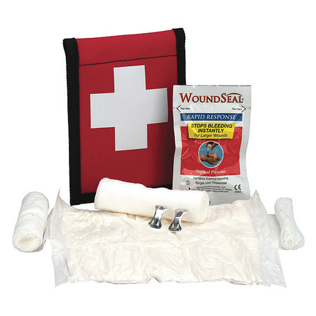 FIRST AID ONLY Bloodstopper Bloodstopper Dressing Kit, Fabric, 1 Person 7165
