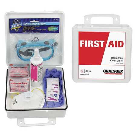 Zoro Select First Aid Kit, HPS Spill Clean Up, 18 pcs. 54618