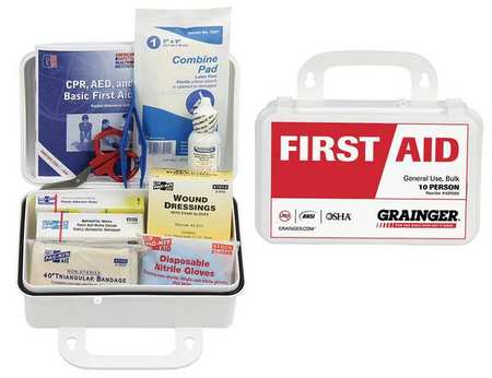 ZORO SELECT First Aid First Aid kit, Plastic, 10 Person 54623