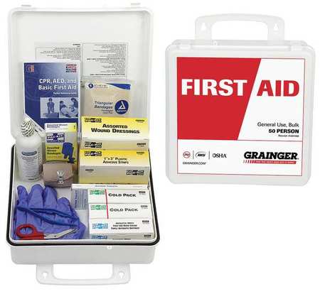 ZORO SELECT First Aid First Aid kit, Plastic, 50 Person 54625
