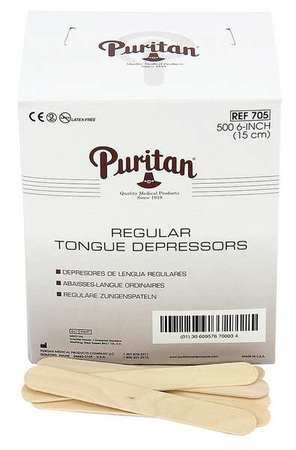 First Aid Only Tongue Depressor, 6 in. L, PK500 25-950