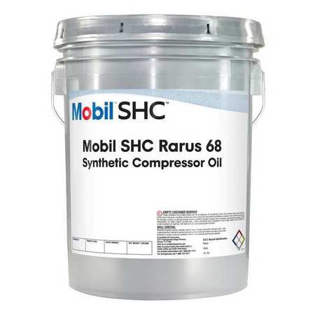 MOBIL Compressor Oil, 5 gal., Pail, ISO VG 68 122000