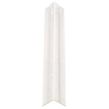 PAWLING Corner Guard, Smooth, Clear, 90 Deg., 1-1/8"W X 48"H CG-17-4-132