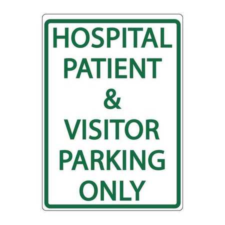 ZING Parking Sign, HOSPITAL PARKING, 18X12 3077