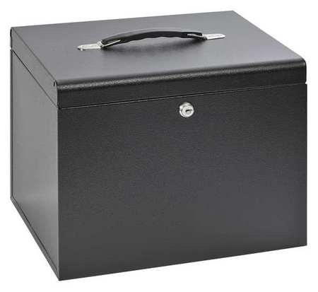 Buddy Products File Box, Letter, Black, Steel 0604-4