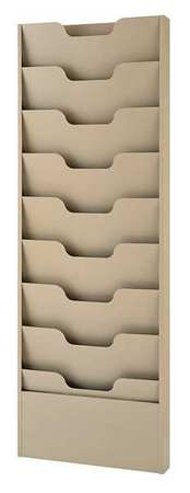 Buddy Products Data Rack, Putty, 9 Compartments 0806-6