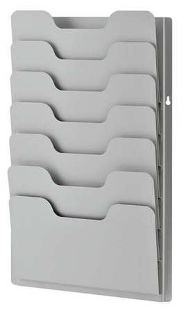 Buddy Products Data Rack, Platinum, 7 Compartments 0810-32